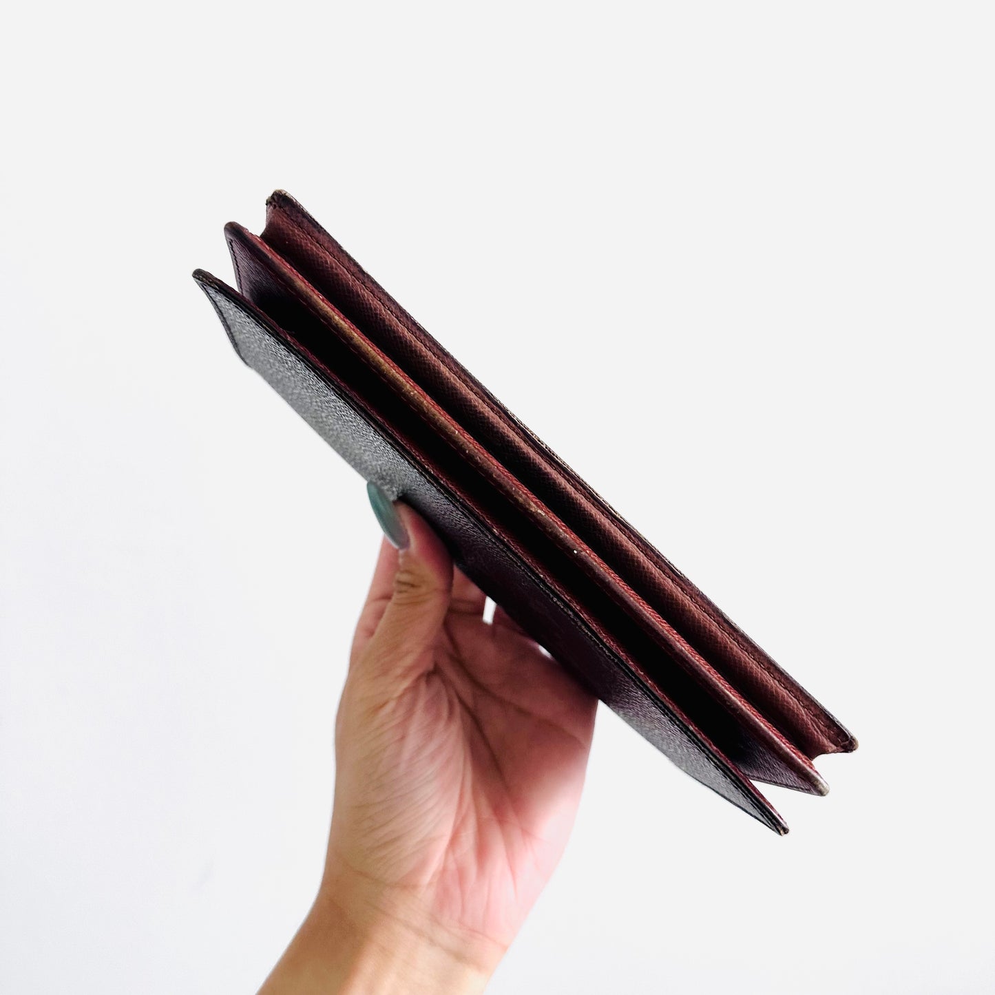 Louis Vuitton LV Brazza Monogram Logo Long Bifold Flap Wallet