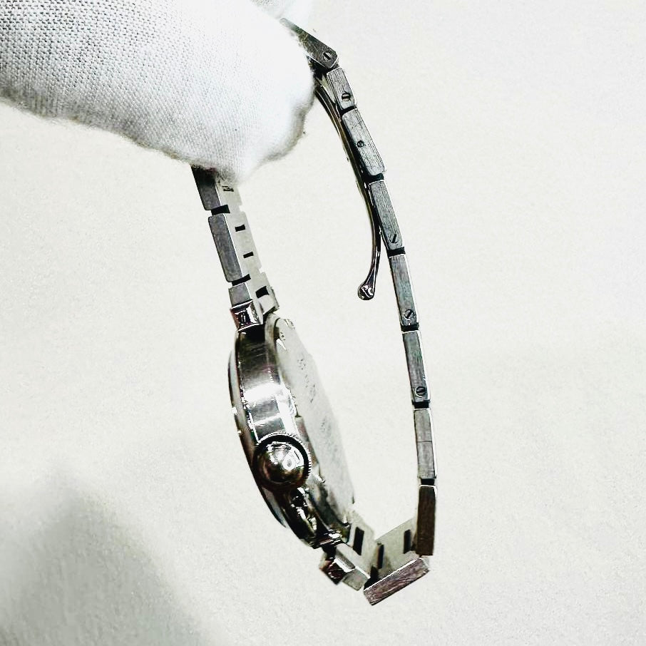 Cartier Pasha Stainless Steel White Round Dial Monogram Logo 35MM Automatic Watch