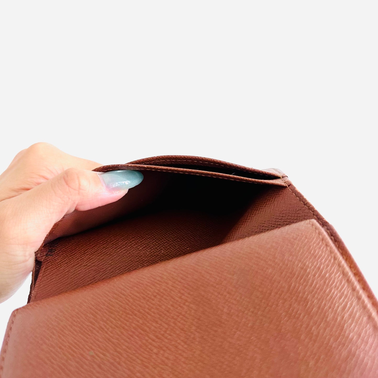 Louis Vuitton LV Porte Monnaie Monogram Logo GHW Compact Flap Bifold Wallet