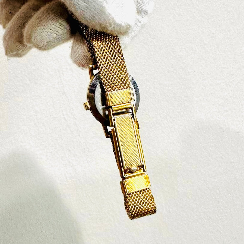 Omega Geneve Rolled Gold Oval Dial Stainless Steel Vintage 19MM Watch