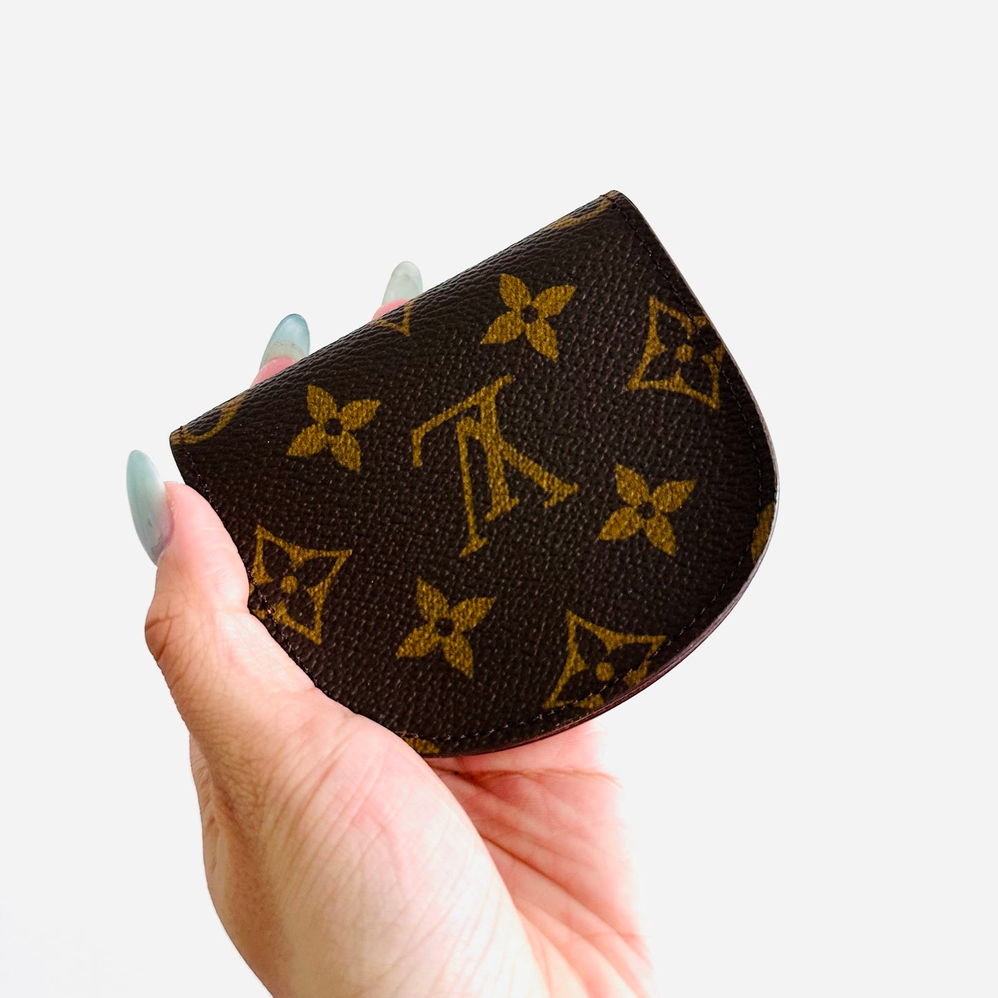Louis Vuitton LV Monogram Logo Compact Flap Coin Purse Wallet