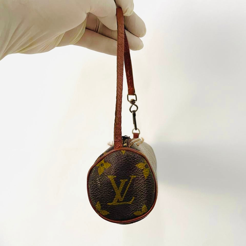 Louis Vuitton LV Monogram Logo GHW Papillon Roller Pochette Accessories Accessoires Shoulder Bag
