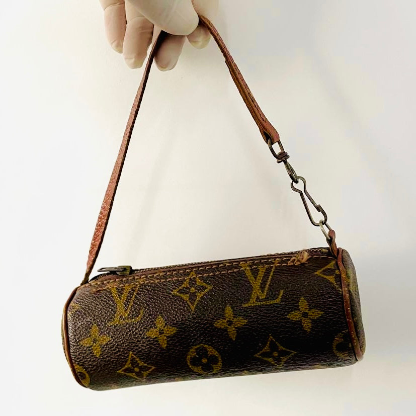 Louis Vuitton LV Monogram Logo GHW Papillon Roller Pochette Accessories Accessoires Shoulder Bag