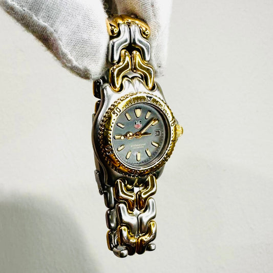 Tag Heuer Professional S95.215 Grey Dial Gold & Stainless Steel Two Tone Quartz 27MM Watch