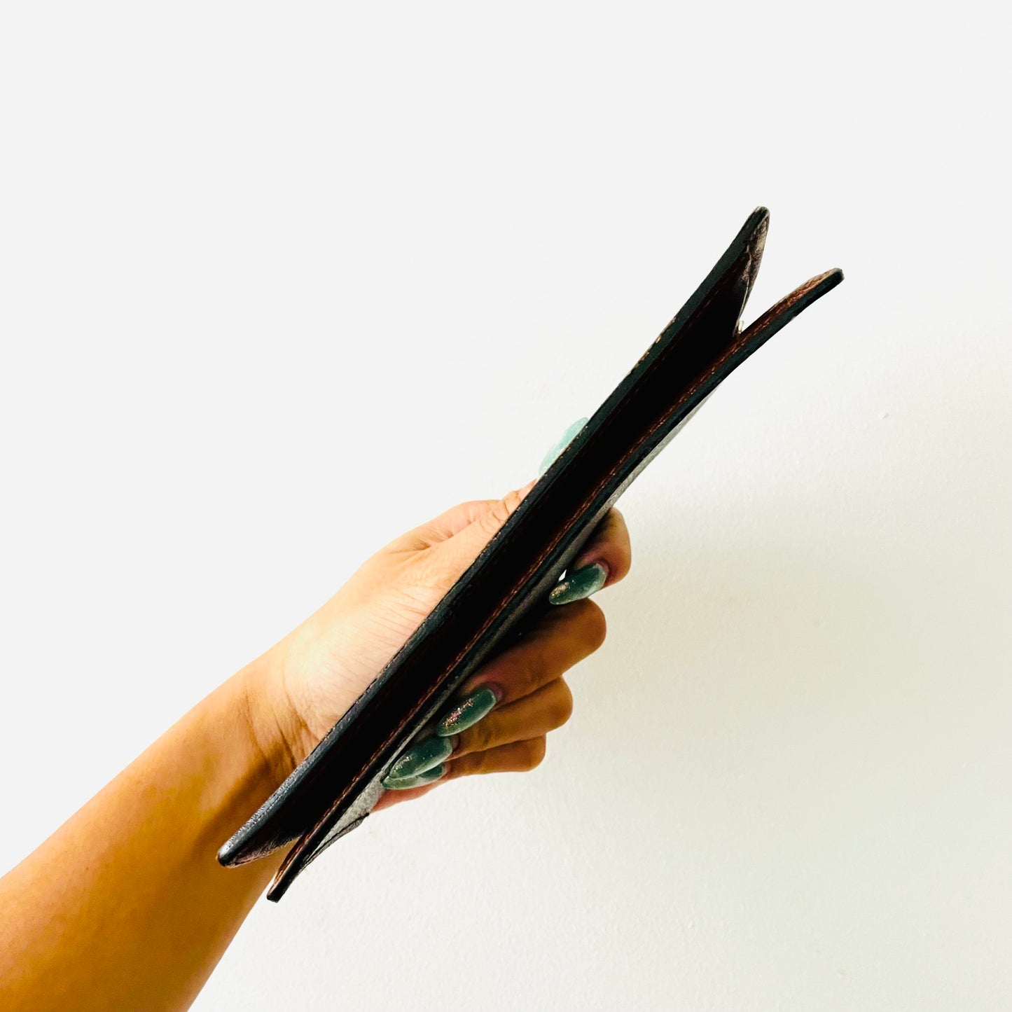 Louis Vuitton LV Porte Yen Brazza Monogram Logo GHW Long Bifold Flap Slim Wallet