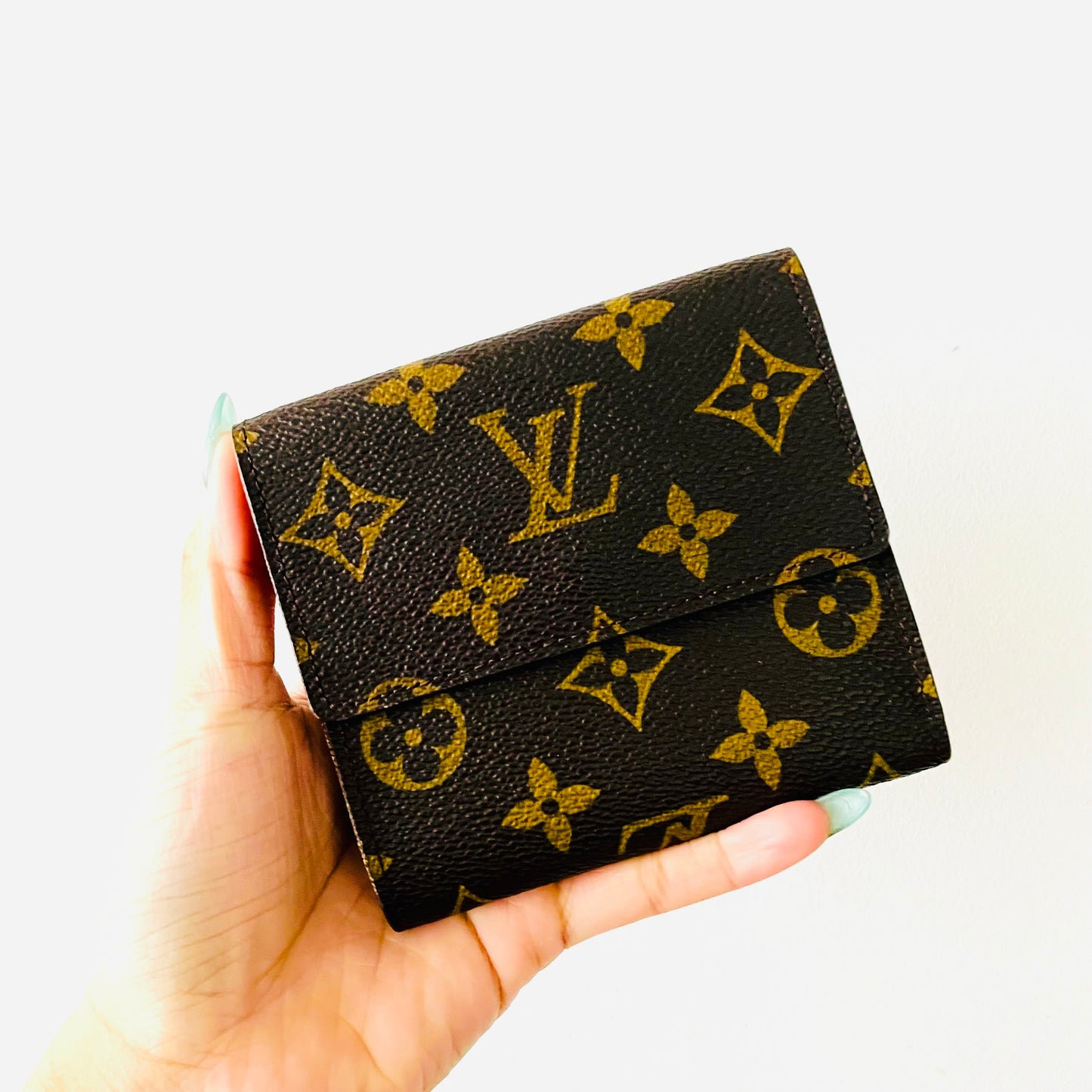Louis Vuitton LV Monogram Logo GHW Porte Monnaie Flap Trifold Wallet