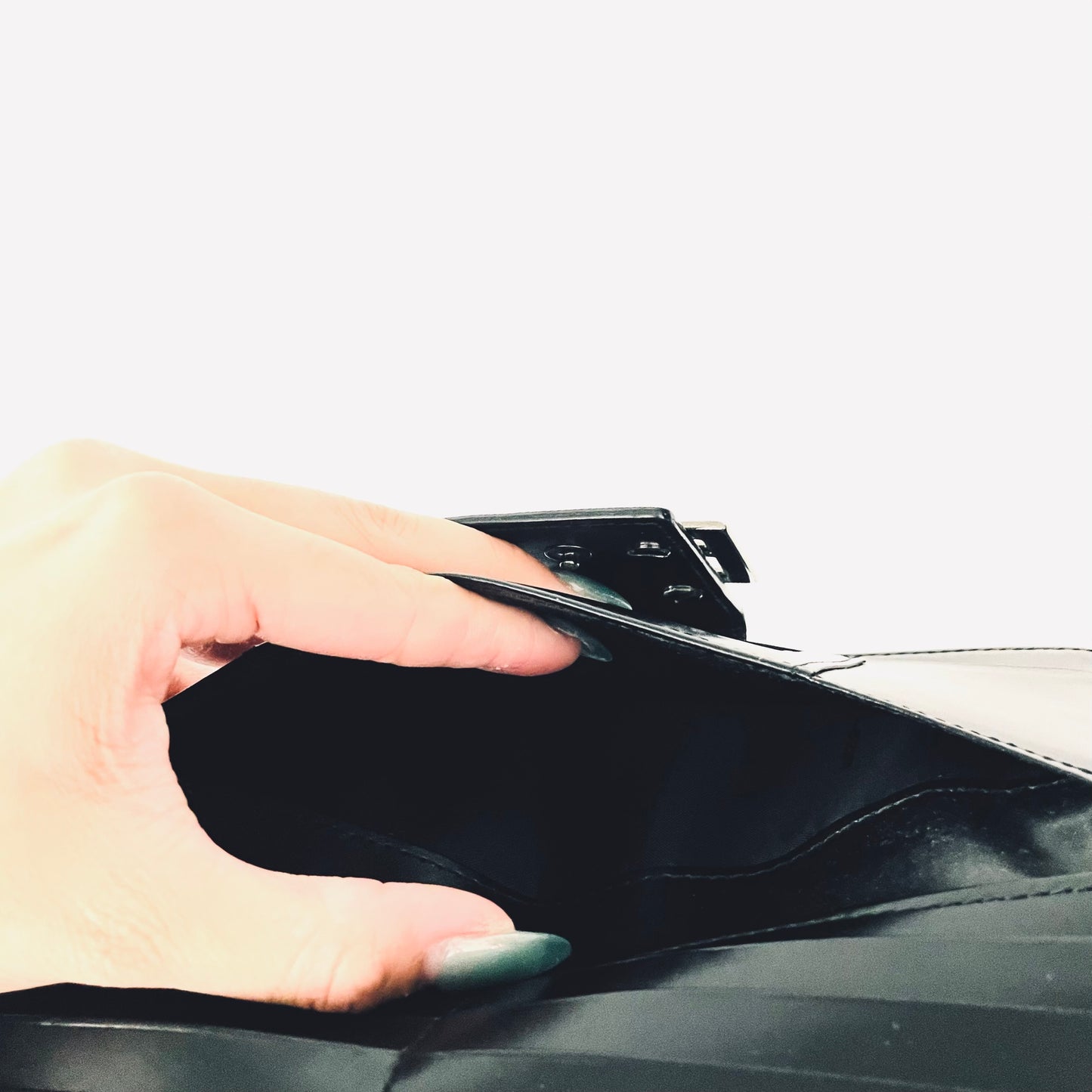 Fendi Black FF Zucchino Monogram Logo Flap Long Wallet