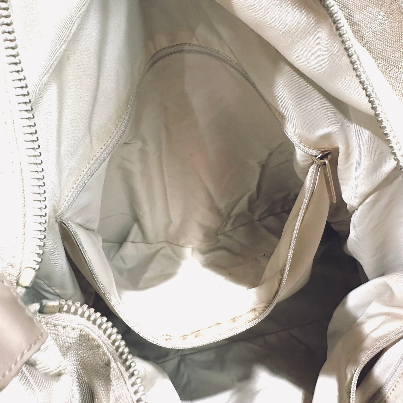 Chanel Beige GHW Travel Line Quilted Jacquard CC Monogram Logo Shopper Shoulder Tote Bag 10s