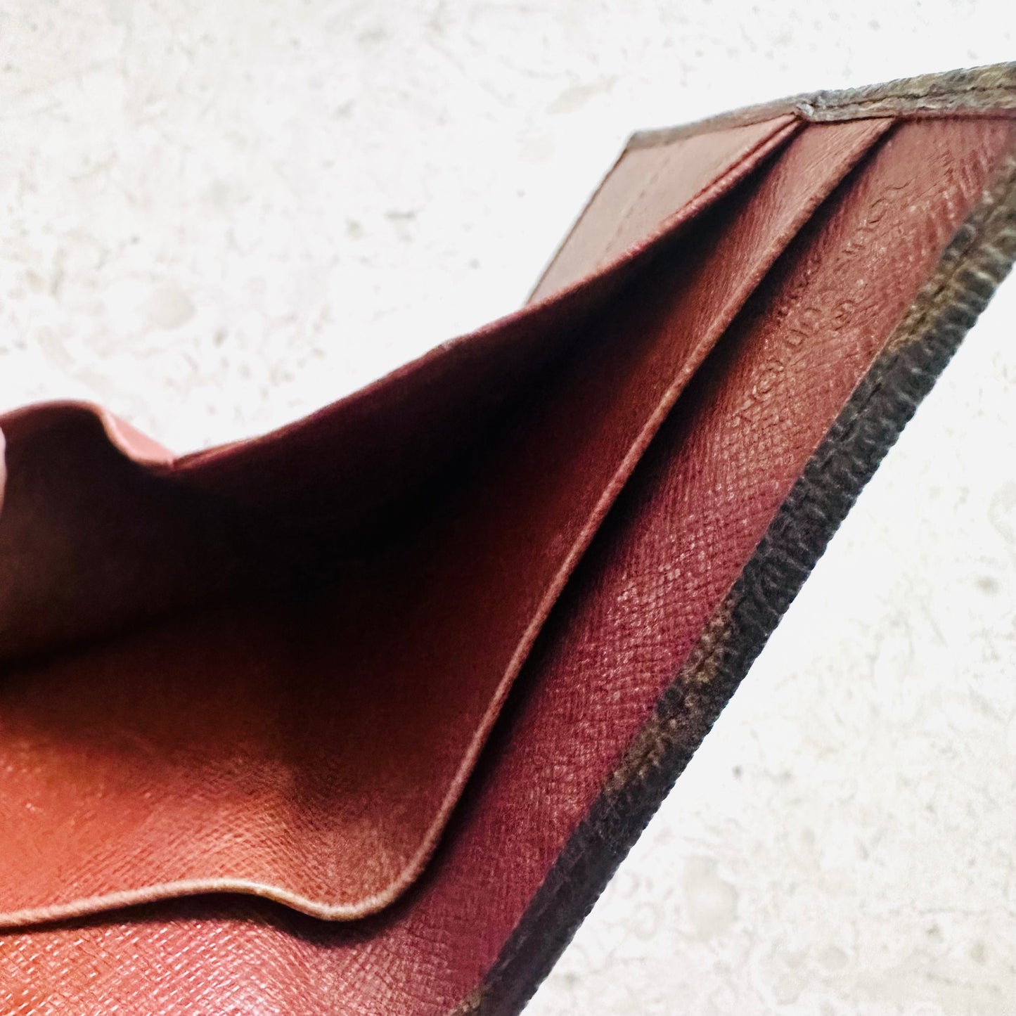 Louis Vuitton LV Monogram Logo GHW Double Sided Flap Compact Bifold Wallet