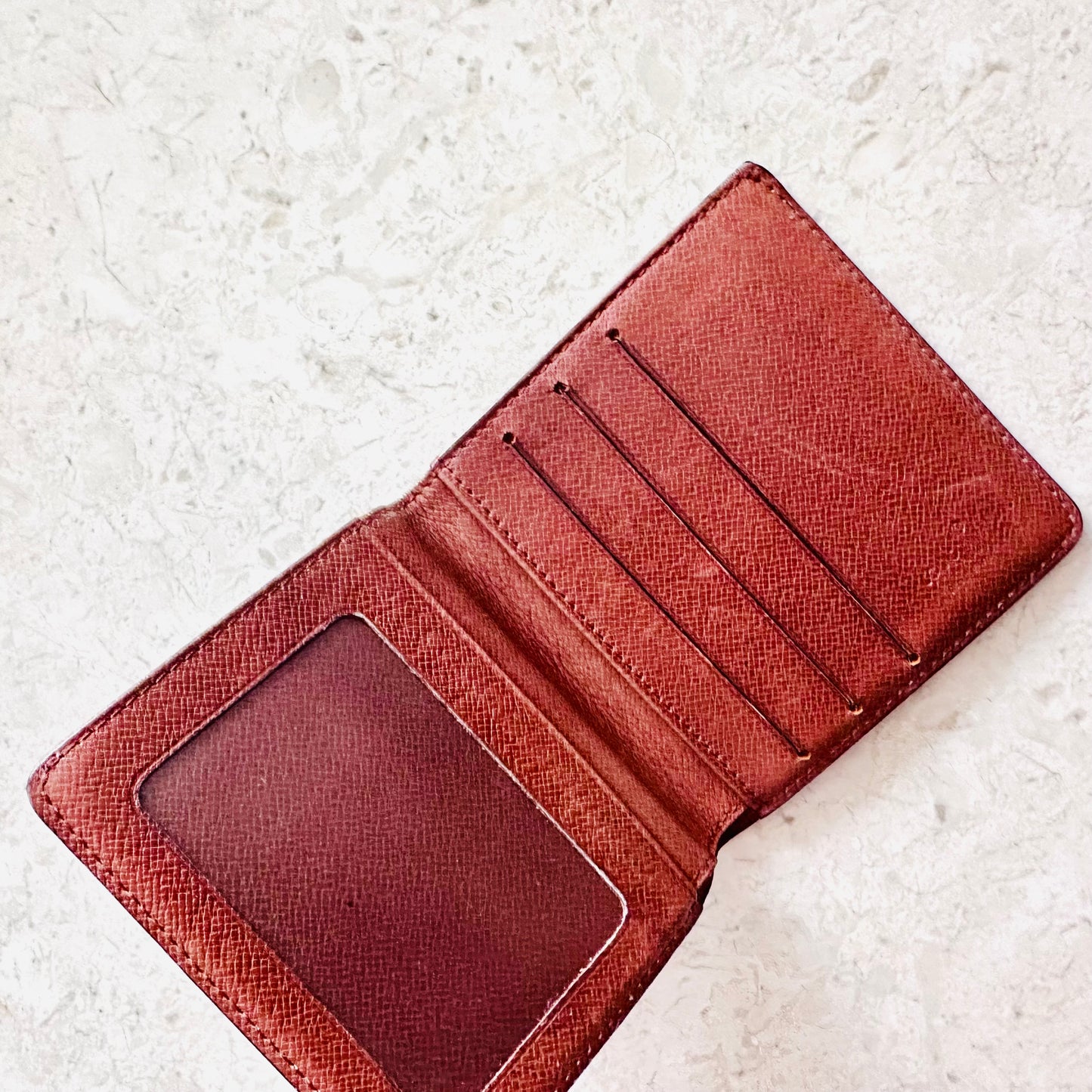 Louis Vuitton LV Monogram Logo GHW Marco Multiple Bifold Compact Flap Wallet