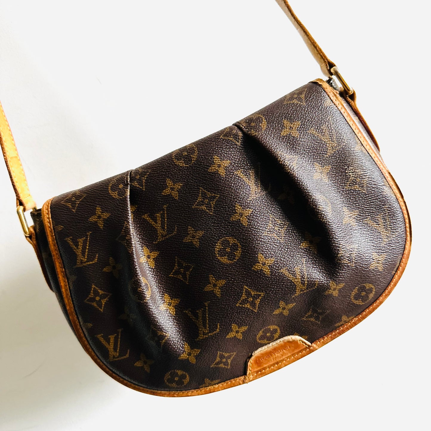 Louis Vuitton LV Menilmontant PM Monogram Logo GHW Flap Shoulder Sling Bag