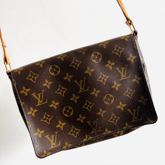 Louis Vuitton LV Musette Tango Monogram Logo GHW Messenger Shoulder Sling Flap Bag