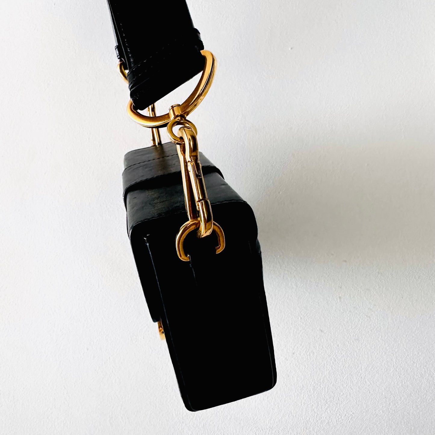 Christian Dior CD Black 30 Montaigne Box Calfskin GHW Monogram Logo Shoulder Flap Bag