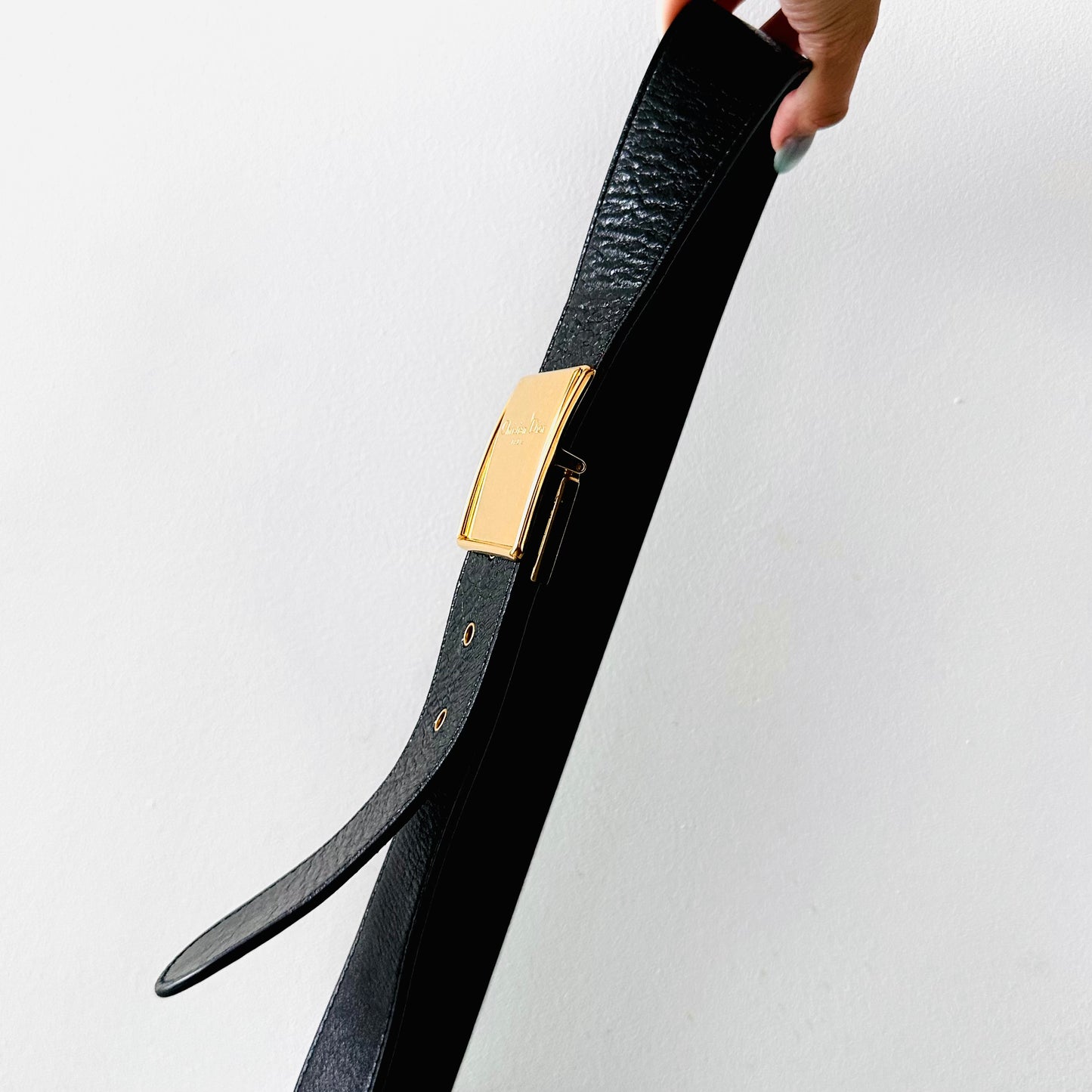 Christian Dior CD Black 30 Montaigne Box Calfskin GHW Monogram Logo Shoulder Flap Bag