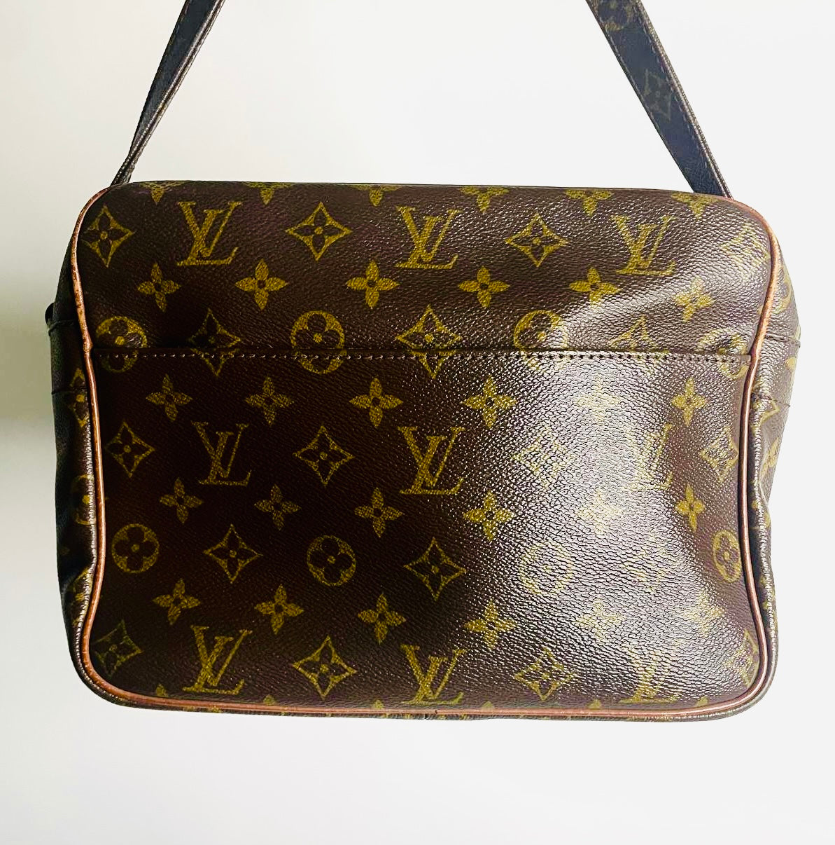 Louis Vuitton LV Reporter Nile Monogram Logo GHW Camera Messenger Shoulder Sling Bag