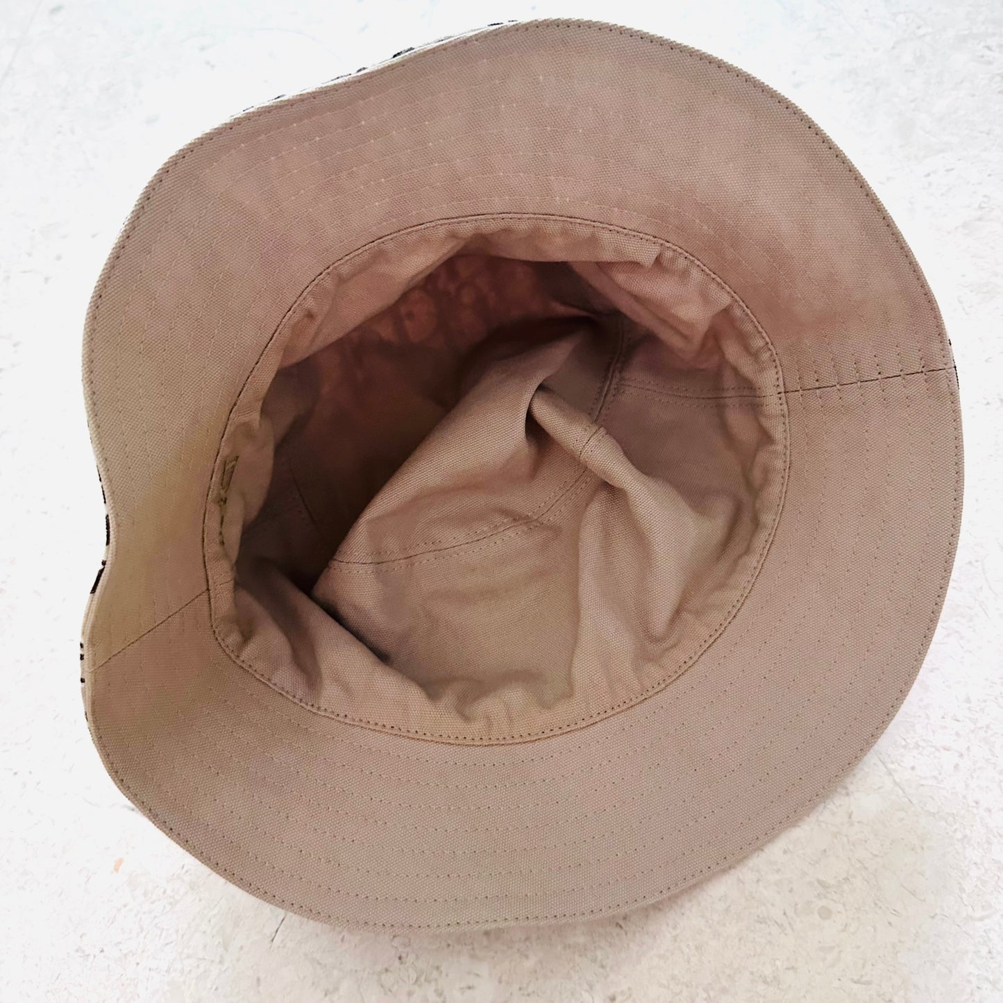 Christian Dior Oblique Monogram Beige Bucket Hat