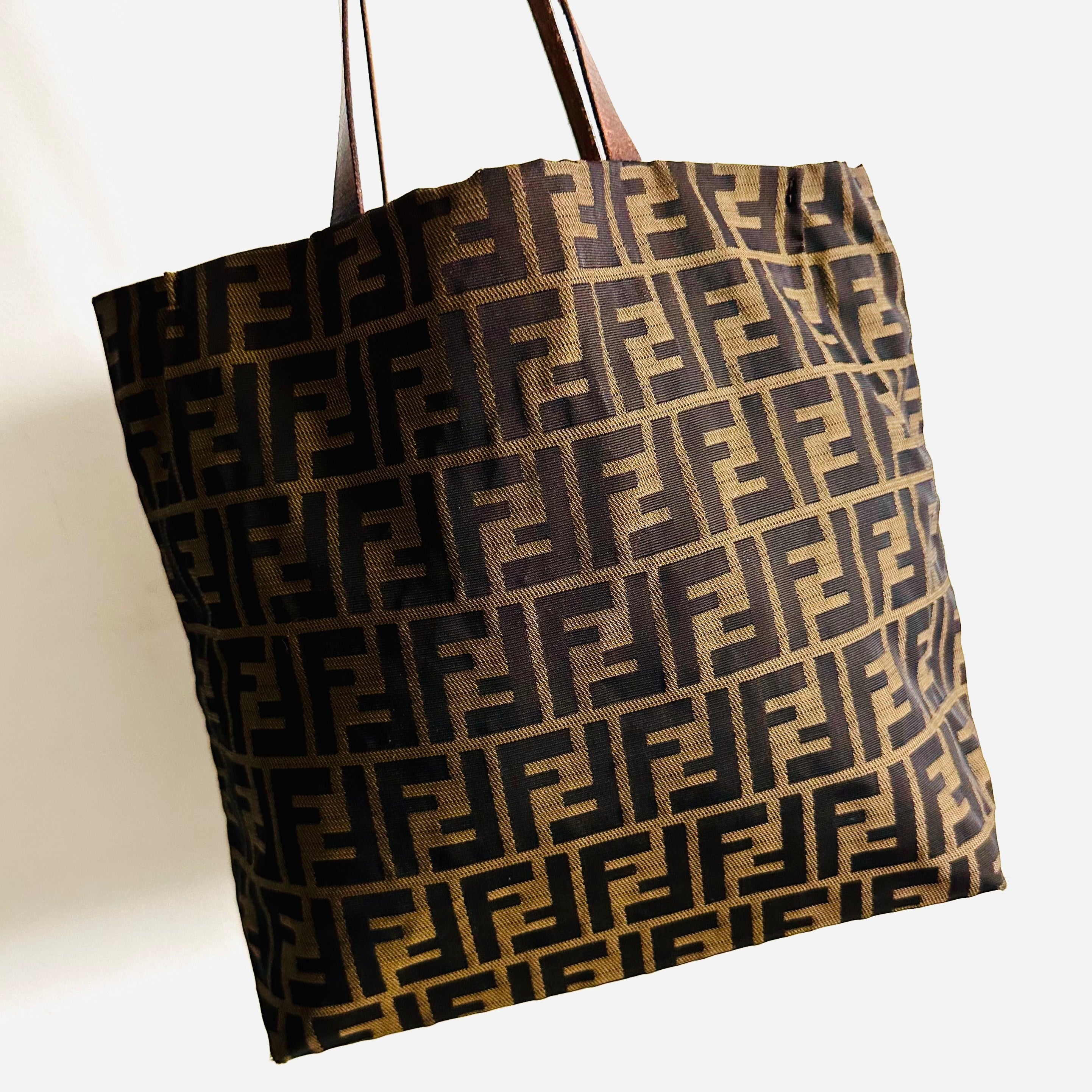 Fendi monogram discount shopper tote