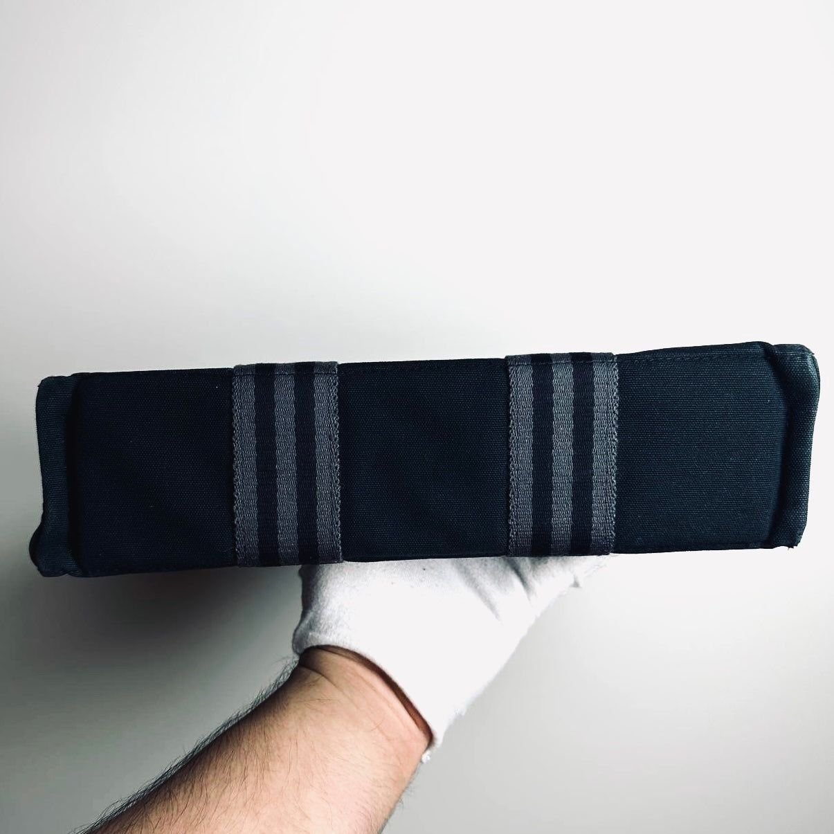 Hermes Navy Blue Herline Fourre Fool Toile PM Structured Shopper Tote Bag