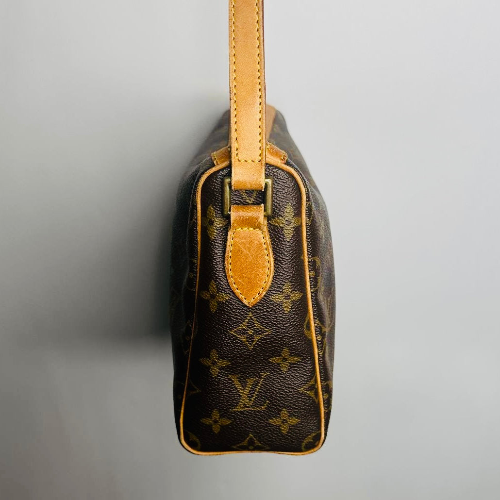 Louis Vuitton LV Tulle Lee Monogram Logo GHW Camera Zip Shoulder Sling Bag