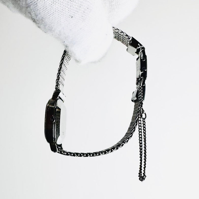 Omega De Ville Square Dial Stainless Steel Quartz Vintage 23mm Watch