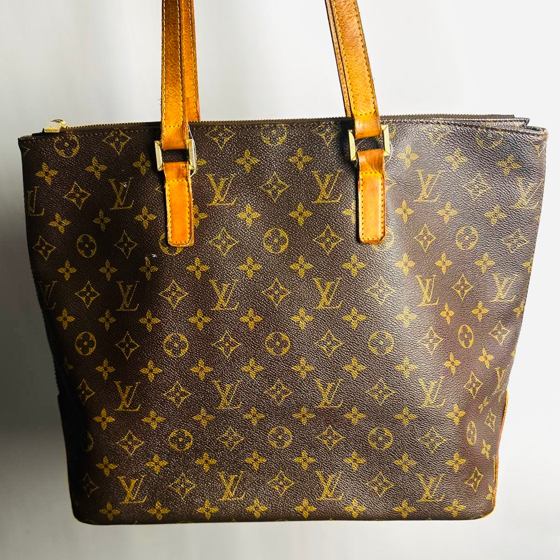 Louis Vuitton LV Luco Monogram Logo GHW Vintage Shoulder Shopper Tote Bag