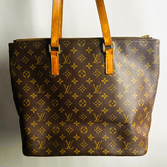 Louis Vuitton LV Luco Monogram Logo GHW Vintage Shoulder Shopper Tote Bag