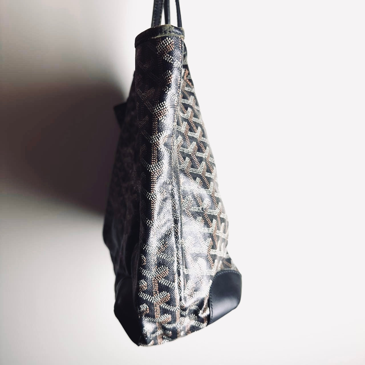 Goyard Black Saint Louis PM Monogram Shopper Shoulder Tote Bag With Pouch