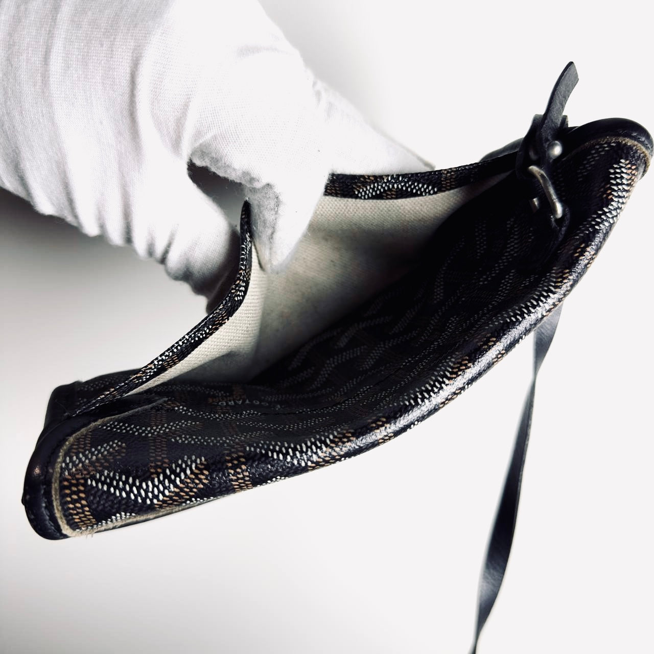 Goyard Black Saint Louis PM Monogram Shopper Shoulder Tote Bag With Pouch