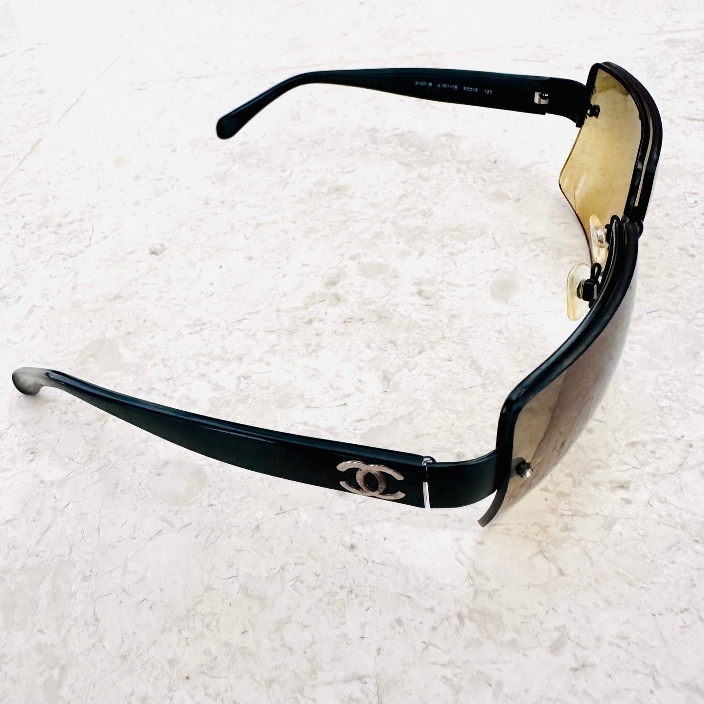 Chanel Brown Monogram Logo CC Sunglasses