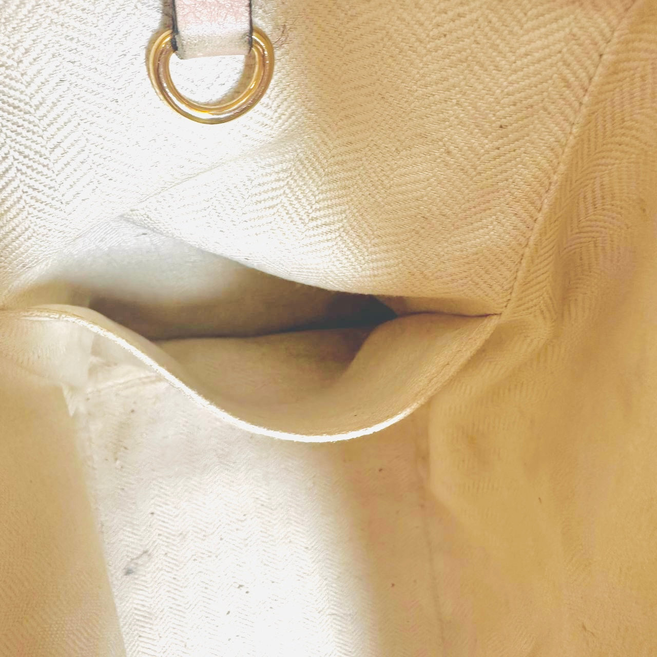 Loewe Small Hammock Sand Beige / Pink GHW Calfskin Anagram Monogram Logo 2-Way Top Handle Shoulder Sling Bag