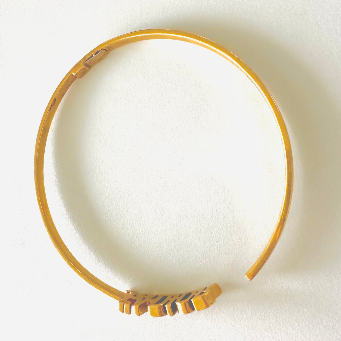Christian Dior CD Jadior Gold Monogram Logo Choker Necklace
