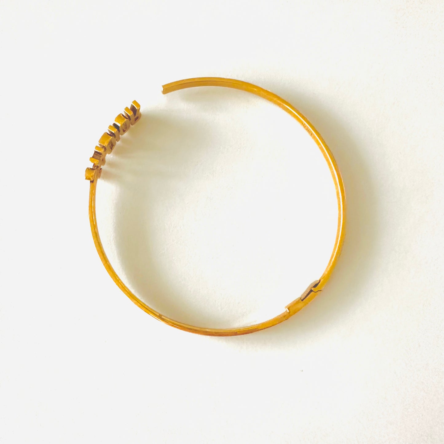 Christian Dior CD Jadior Gold Monogram Logo Choker Necklace