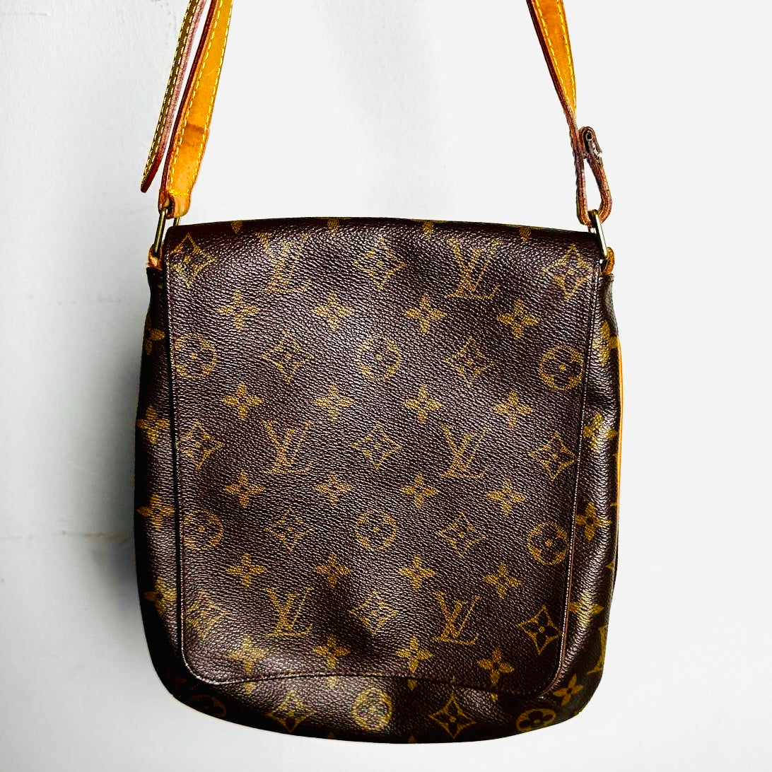 Louis Vuitton LV Musette Salsa PM Monogram Logo GHW Flap Shoulder Sling Bag