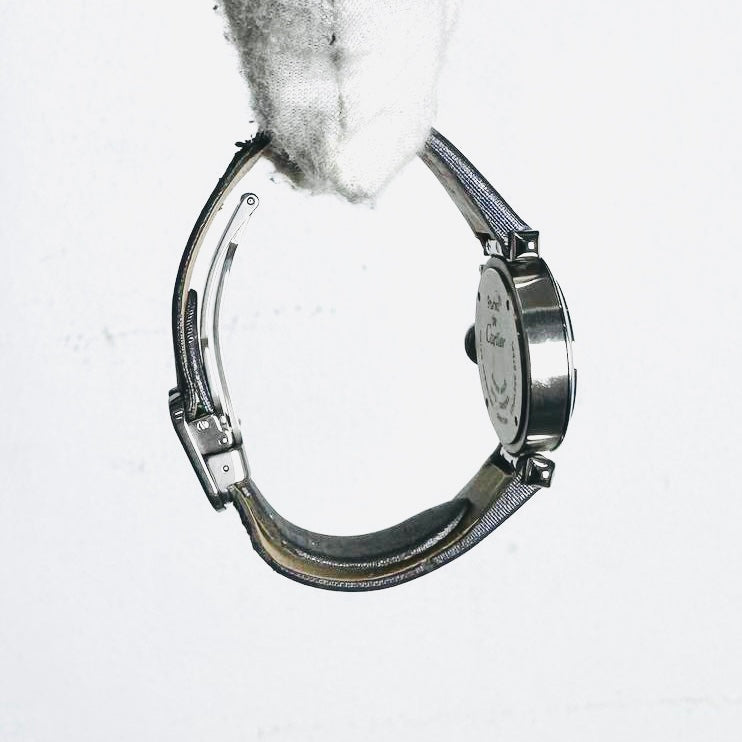 Cartier Miss Pasha 2973 Stainless Steel Pink Round Dial Monogram Logo 27MM Quartz Watch