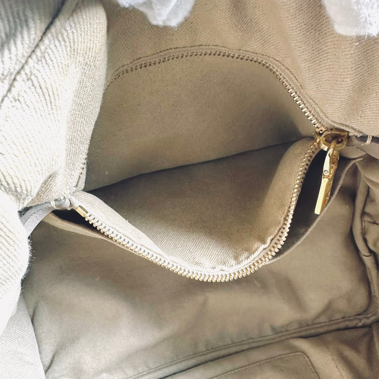 Prada Beige Cream GHW Canapa Small Monogram Logo Shopper Tote Bag