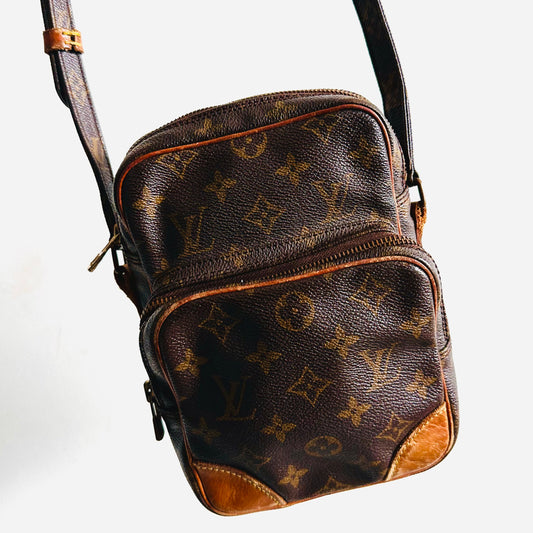 Louis Vuitton LV Amazon Monogram Logo GHW Vintage Camera Shoulder Sling Bag