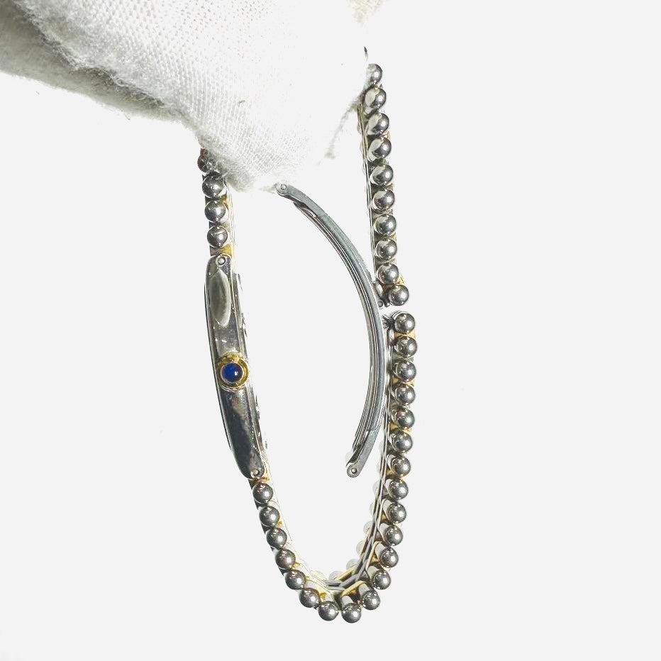 Cartier Must De 21 Cartier Gold & Stainless Steel Round Dial Monogram Logo 27MM Quartz Vintage Watch