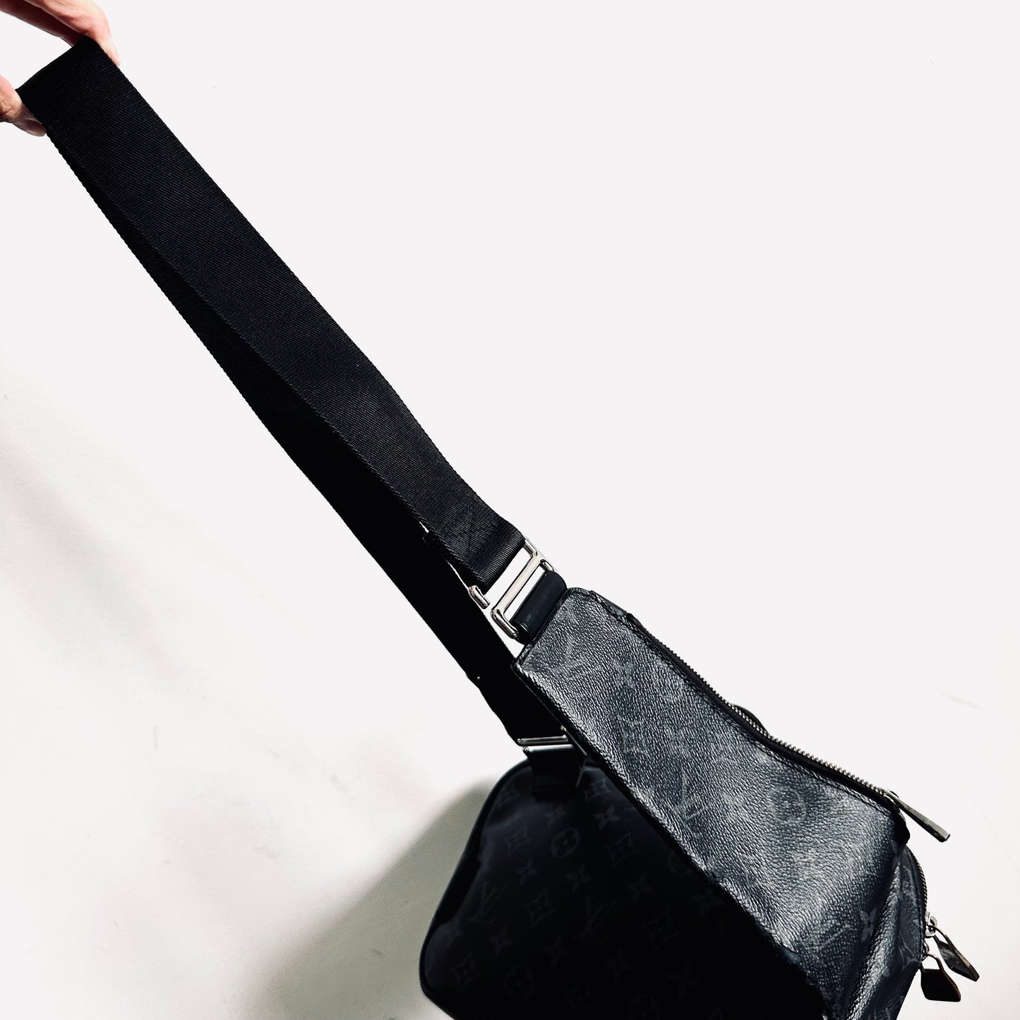 Louis Vuitton LV Explorer Monogram Eclipse Logo Bumbag Belt Top Handle Shoulder Sling Bag