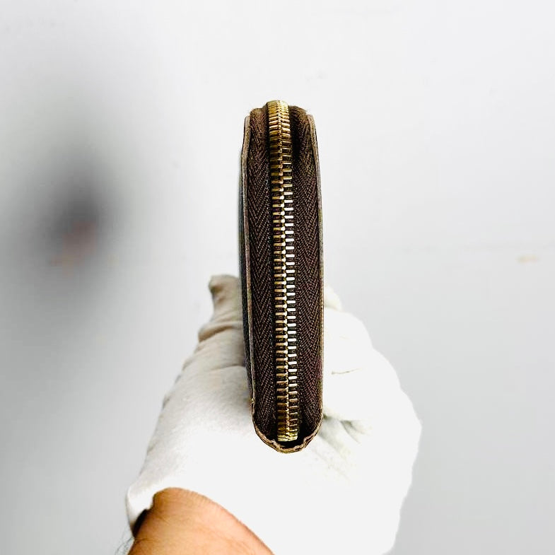 Louis Vuitton LV Monogram Logo GHW Zippy Zip Around Long Wallet