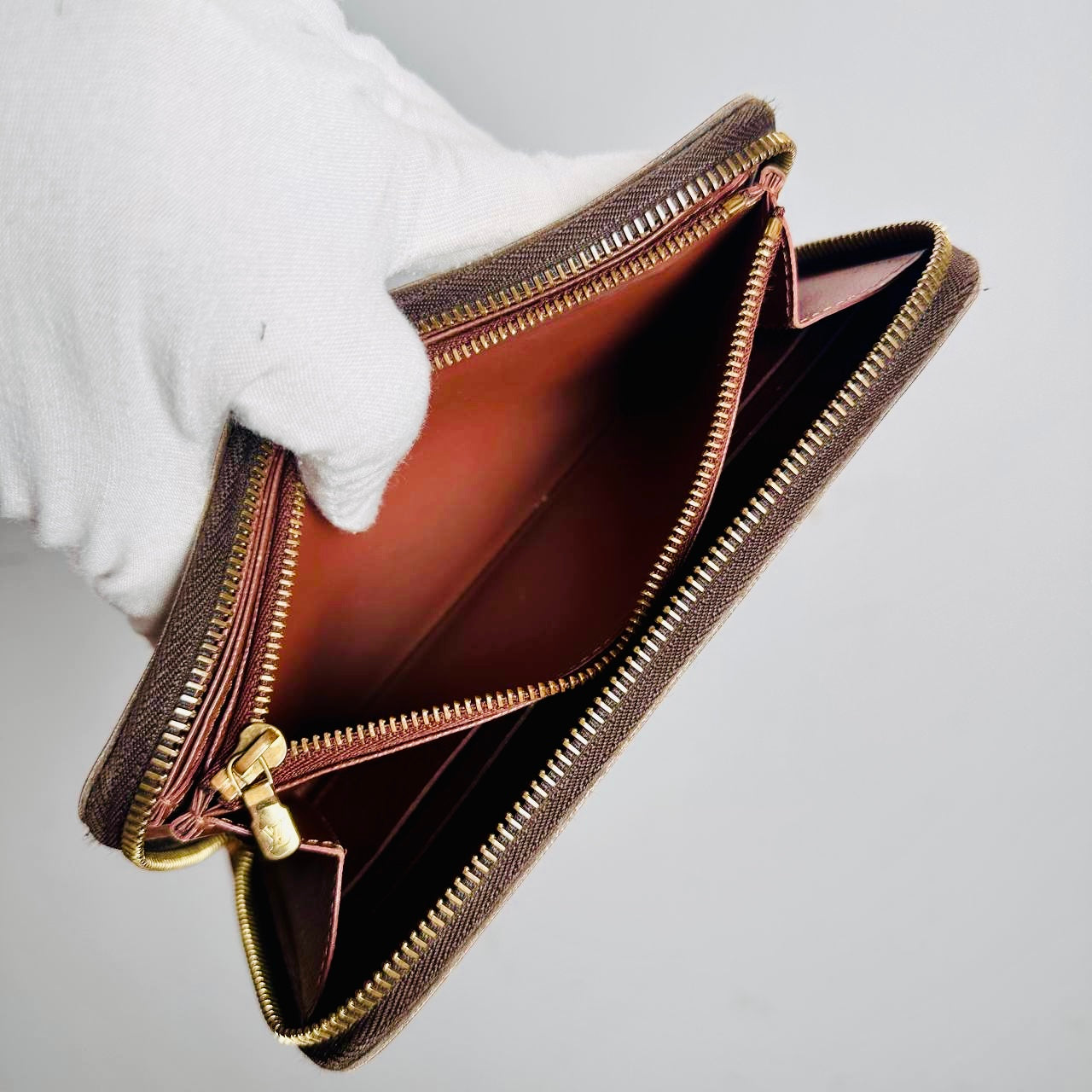 Louis Vuitton LV Monogram Logo GHW Zippy Zip Around Long Wallet