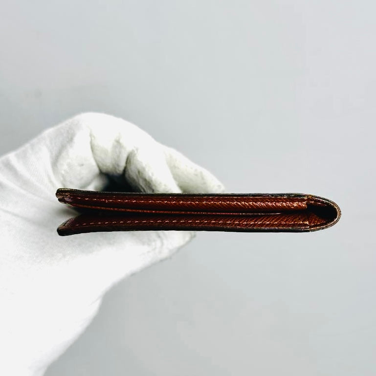 Louis Vuitton LV Brazza Monogram Logo Long Bifold Flap Slim Wallet