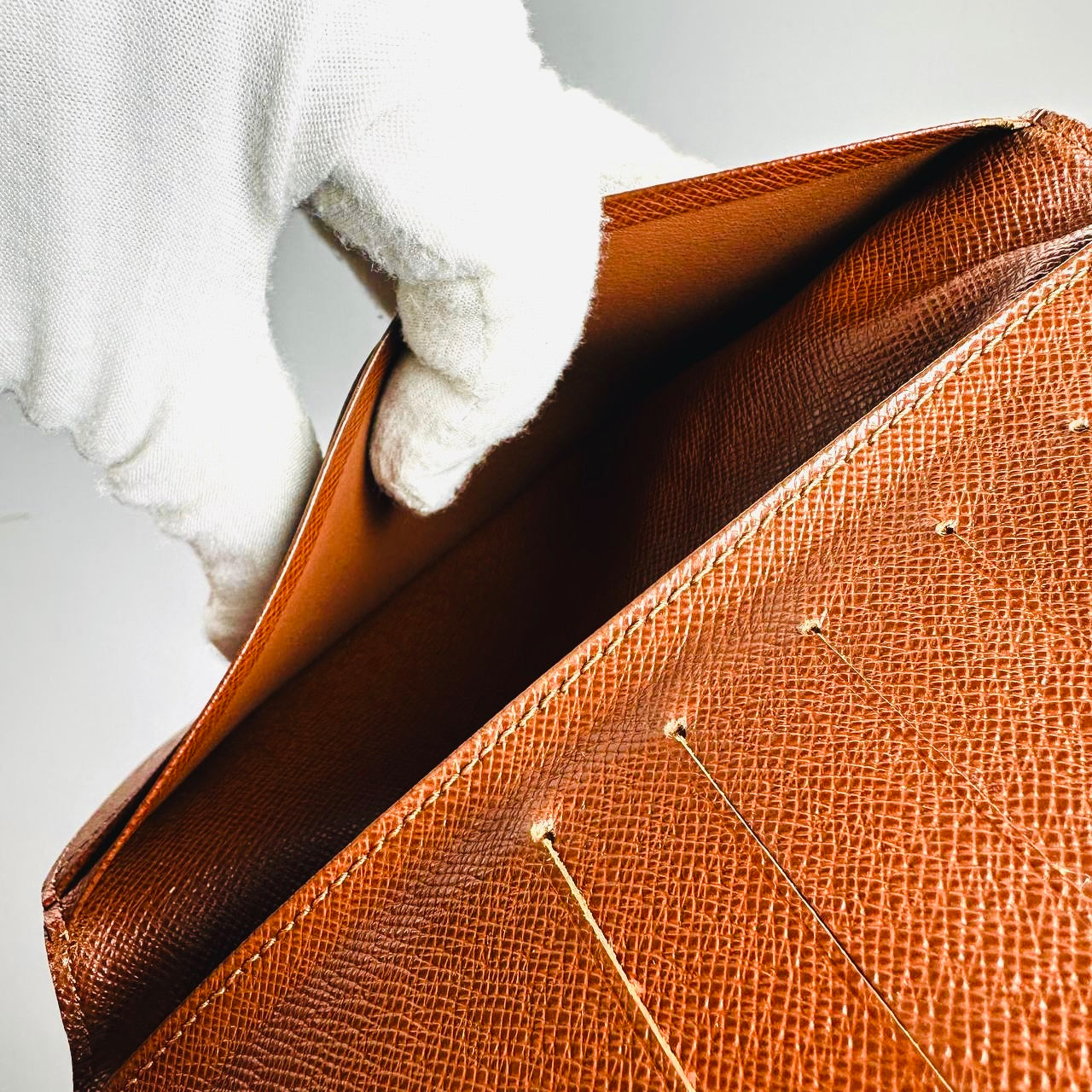 Louis Vuitton LV Brazza Monogram Logo Long Bifold Flap Slim Wallet