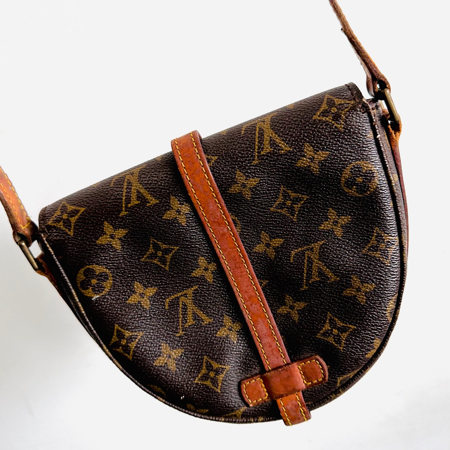 Louis Vuitton LV Monogram Logo Shanti Chantilly PM Shoulder Sling Vintage Flap Bag