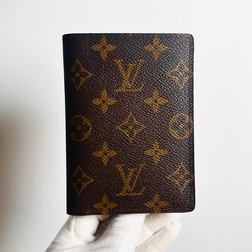 Louis Vuitton LV Porte Slim Monogram Logo GHW Flap Compact Bifold Wallet
