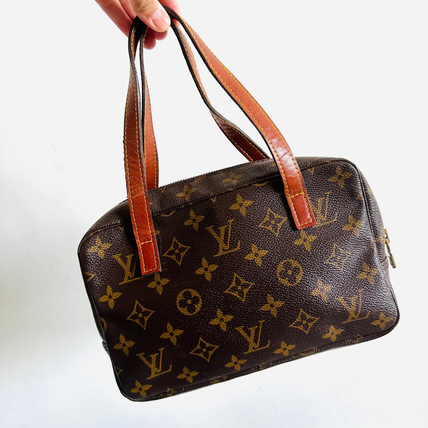 Louis Vuitton LV Cite MM Monogram Logo Shoulder Shopper Tote Bag