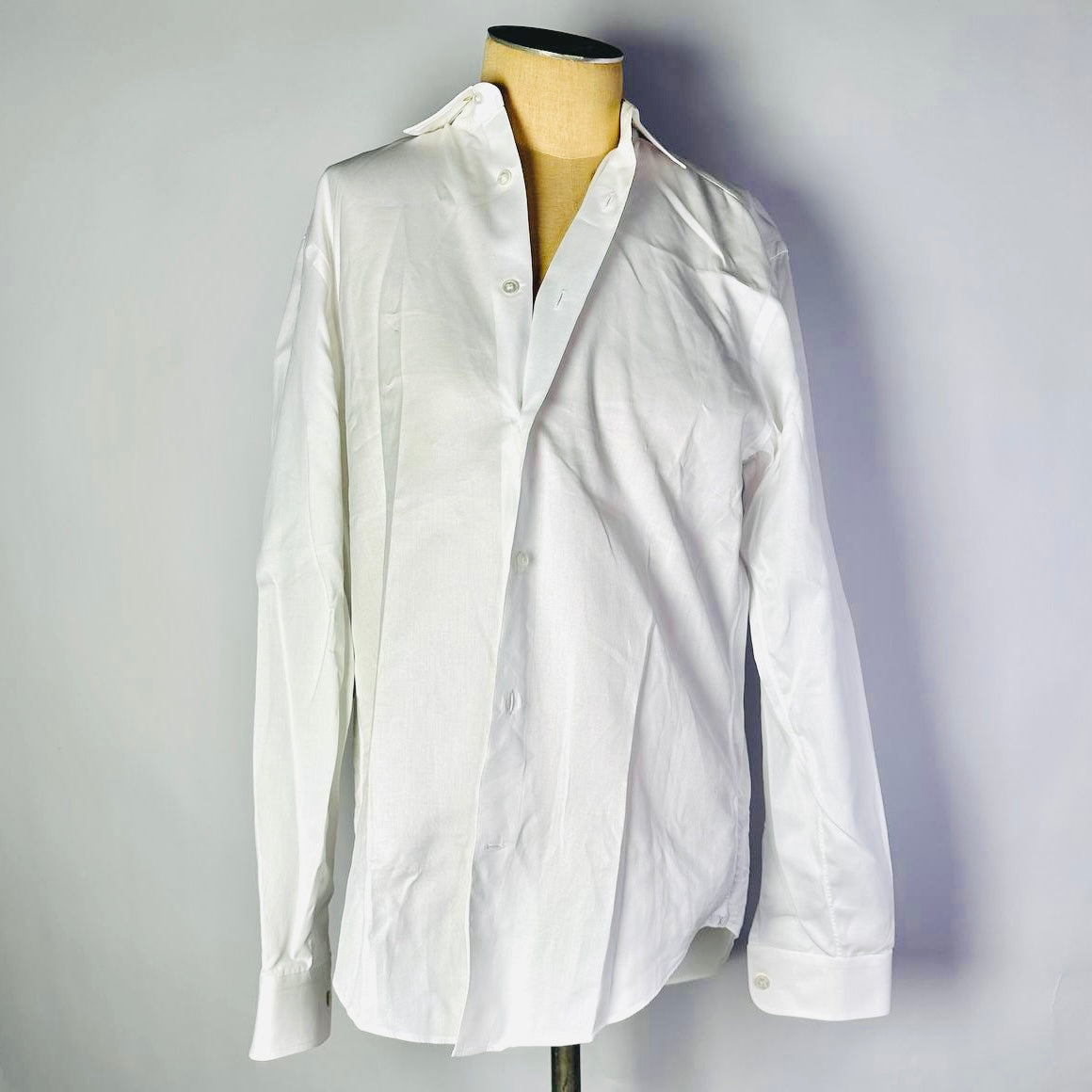 Louis Vuitton LV White Classic Button Up Long Sleeve Collared Shirt