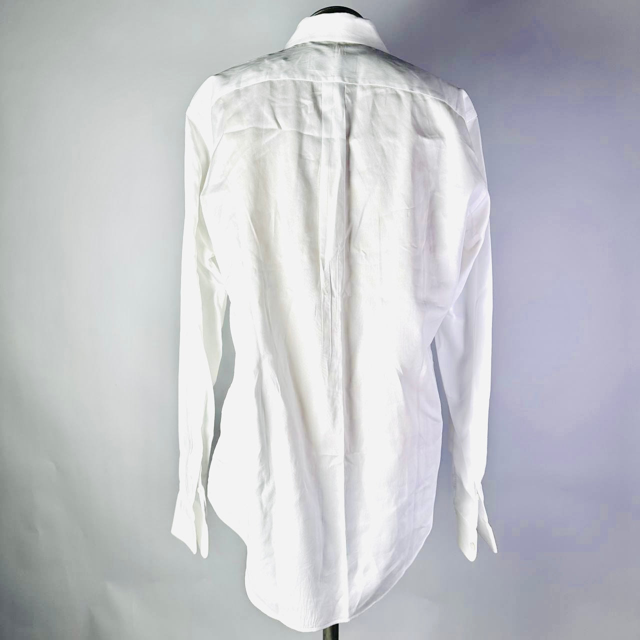 Louis Vuitton LV White Classic Button Up Long Sleeve Collared Shirt