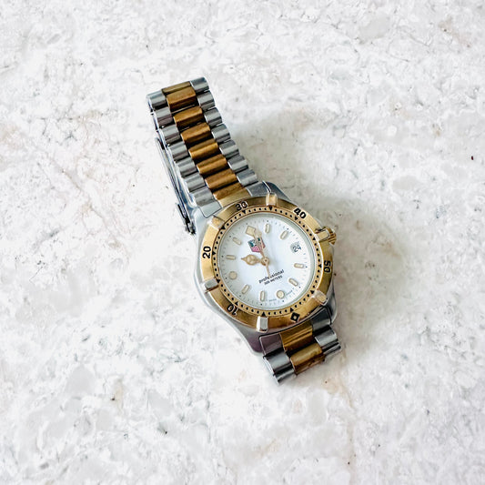 Tag Heuer Professional White Dial Two Tone Stainless Steel Quartz 37MM Watch