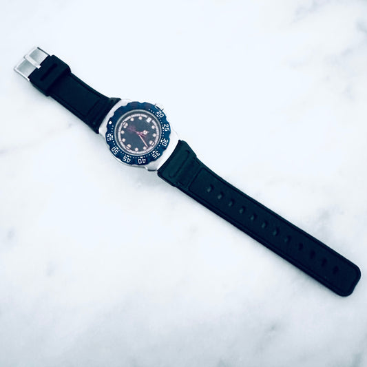 Tag Heuer F1 Formula 1 Navy Blue Stainless Steel Rubber Strap Quartz 34MM Watch