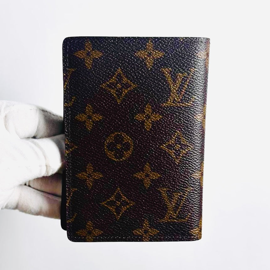 Louis Vuitton LV Porte Slim Monogram Logo GHW Flap Compact Bifold Wallet